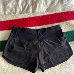 Lululemon Athletica Black Athletic Shorts for Running